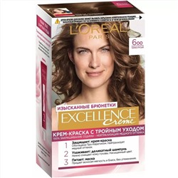 LOREAL Excellence краска для волос Creme 600 Темно русый