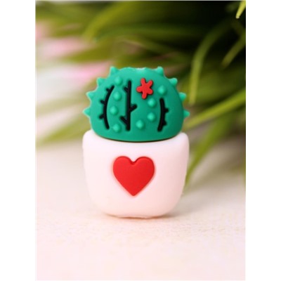 Защитная насадка для провода "Cactus love", white