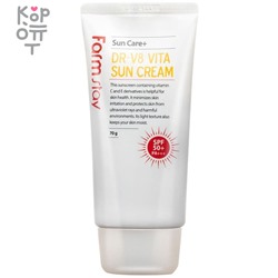 Farm Stay DR-V8 Vita Sun Cream SPF 50+/PA+++ Солнцезащитный крем с витаминами 70гр.,