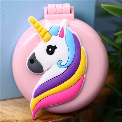 Расческа «Unicorn head folding», pink