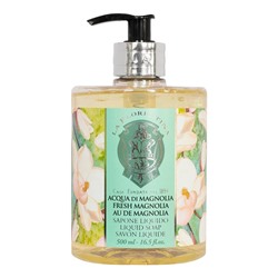 Жидкое мыло с оливковым маслом и экстрактом магнолии Liquid Soap Fresh Magnolia, La Florentina 500 мл