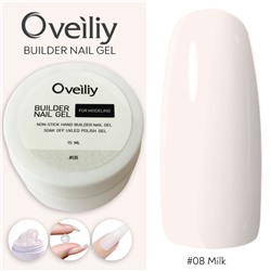 Oveiliy, Моделирующий гель-пластилин Builder Nail Gel #08, 15 мл