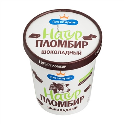 Весовое Натур Пломбир мороженое шоколадный 450г/