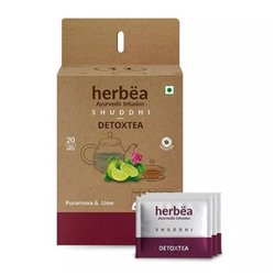 Шуддхи: чай для детокса (20 пак, 1,5 г), Shuddhi Detoxtea, произв. Herbëa