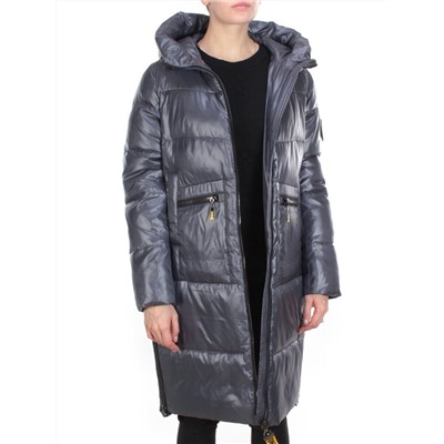 YR-989 DARK GREY Пальто зимнее женское АЛИСА (200 гр. холлофайбера) размер 56/58