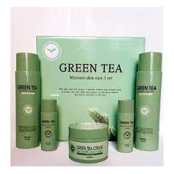 Набор для лица уходовый с зеленым чаем, SKIN CARE 3 SET (GREEN TEA), GIINSU, 150 мл*2/30 мл*2/50 г