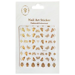 Nail Art Sticker, 2D стикер Z-D3834 (золото)