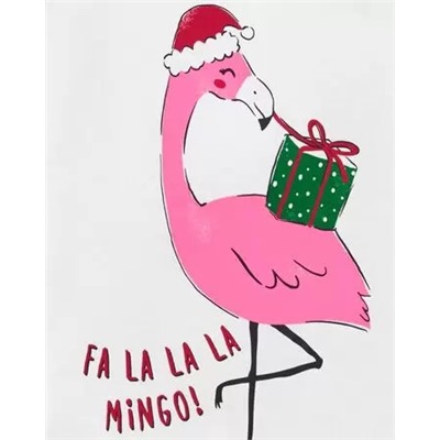Пижама из 2 предметов Flamingo из хлопка и флиса ...