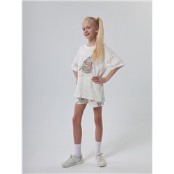 Комплект детский (футболка, шорты)  GKS 142-018 (Молочный)