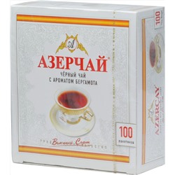 Azercay. Черный с бергамотом карт.пачка, 100 пак.