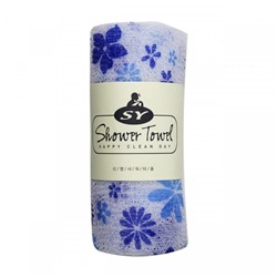 Мочалка-полотенце для душа "Цветочек" в рулоне, Sung bo Cleamy 1 шт