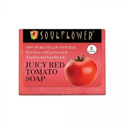 Мыло ручной работы с Томатом (150 г), Juicy Red Tomato Soap, произв. Soulflower