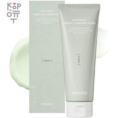 HYGGEE Soft Reset Green Cleansing Foam - Веганская пенка для чувствительной кожи 150мл.,