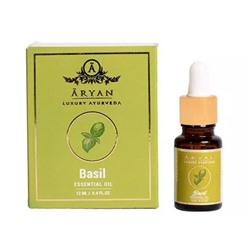 Эфирное масло Базилика (12 мл), Basil Essential Oil, произв. Aryan