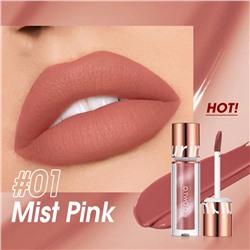 Матовая губная помада O.TWO.O New Trending Lip Gloss Marbling Water Proof Matt Finish Lip Stick № 1 Mist Pink