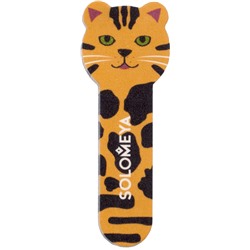 Пилка для натуральных и искусственных ногтей 180/220 Тигренок Tiger Nail File Cat 2б Solomeya