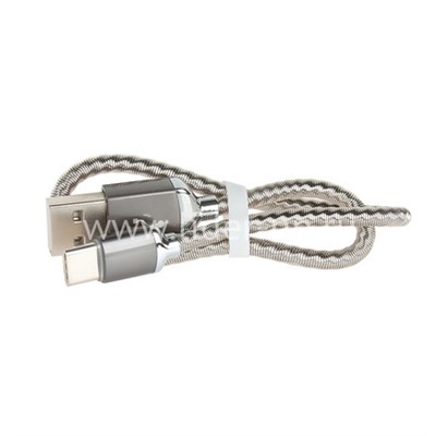 USB кабель для USB Type-C 0.3м AWEI CL-26 металлическая оплетка (серебро)