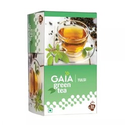 Зеленый чай с Тулси (25 пак, 2 г), Green Tea Tulsi, произв. Gaia