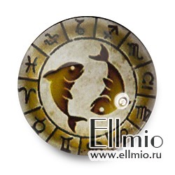 Кнопка Noosa знак Зодиака «Рыбы»