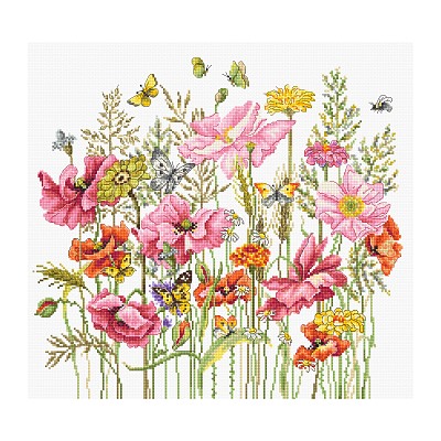 Набор для вышивания LUCA-S арт. B2387 Весенние цветы 33х30 см