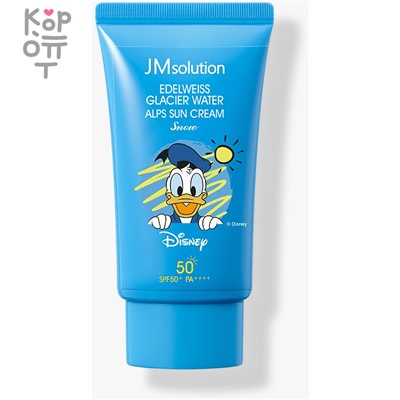 JMsolution Edelweiss Glacier Water Alps Moist Suncream Snow SPF 50+ PA++++ - Охлаждающий солнцезащитный крем 50мл.,