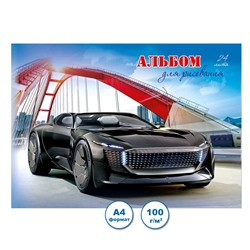 Альбом для рисования "SUPER CARS", А4 24л