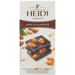 Шоколад Heidi Grand`or тёмный & миндаль 100гр №IV