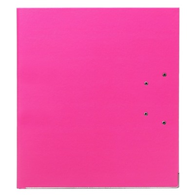 Папка-регистратор А4, 75 мм, Lamark, ПВХ, двухстороннее покрытие, металлическая окантовка, карман на корешок, собранная, розовый/зелёный