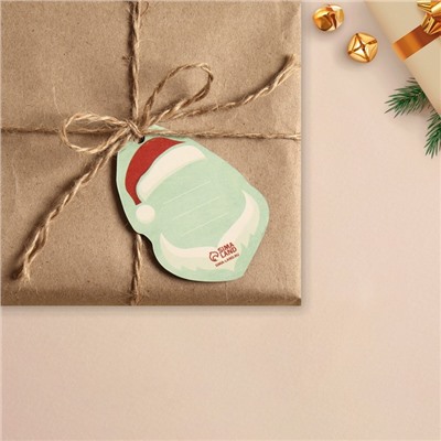 Шильдик на подарок «Крутой Дед Мороз», 5,3 × 7,5 см