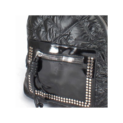 Рюкзак жен текстиль+иск/кожа BT-В 3683D,  1отд,  1внеш,  3внут/карм,  черный SALE 241706