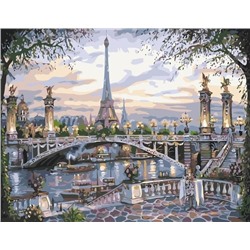 Картина по номерам 40х50 - Мост в Париже