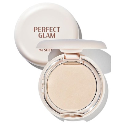 Пудра для лица с эффектом сияния Perfect Glam Glow Pact, THE SAEM, 9,5 г