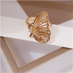 Кольцо женское "Бабочка", безразмерное, арт.506.768