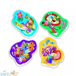 Мягкие пазлы Baby Puzzle "Чудо зоопарк" 4 картинки, 12 эл. VT1106-60, VT1106-60