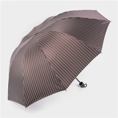 Зонт механический «Полоса», эпонж, 4 сложения, 10 спиц, R = 53 см, цвет МИКС