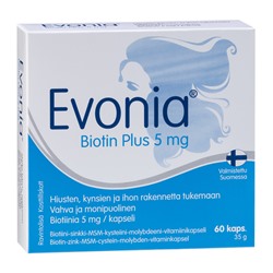 Витамины для волос и ногтей Evonia Plus 5mg 60 капс