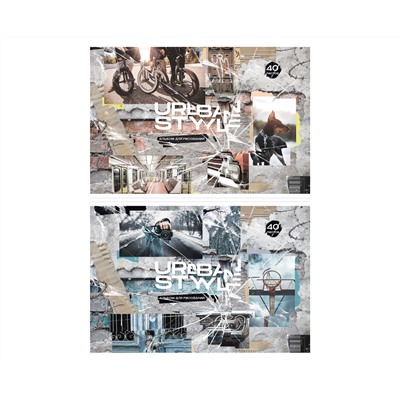 Альбом для рисования 40л., А4, на склейке ArtSpace "Стиль. Городской стиль"