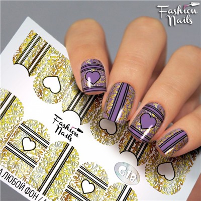 Fashion Nails, Слайдер-дизайн G18