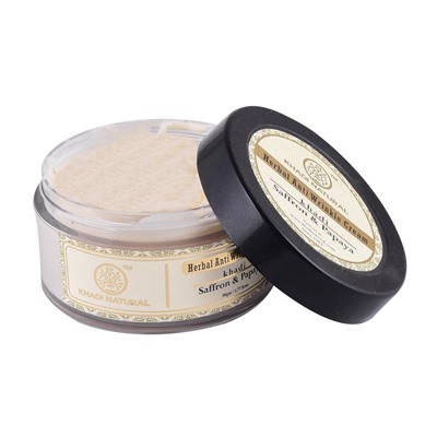 Khadi Saffron & Papaya Herbal Anti Wrinkle Cream 50g / Крем Против Морщин с Шафраном и Папайей 50г