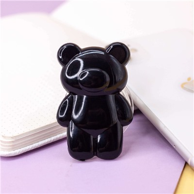 Попсокет "Glossy bear", black