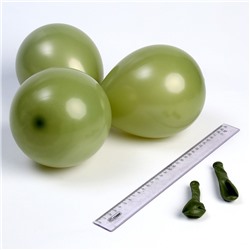 Шар латексный 5“, пастель, набор 100 шт, цвет зеленый авокадо ( avocado green)