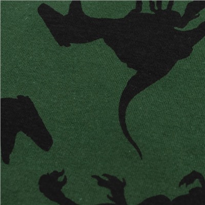 Шорты для мальчика YLA 0613102601 Темно-зеленый динозавры