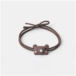 Резинка для волос GIRLY "Camera bear", brown