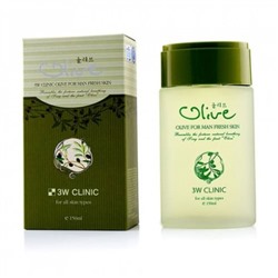 Тоник освежающий с оливой для мужчин OLIVE FOR MAN FRESH SKIN, 3W Clinic, 150 мл