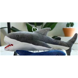 Мягкая игрушка "Bitey shark", grey, 40 см