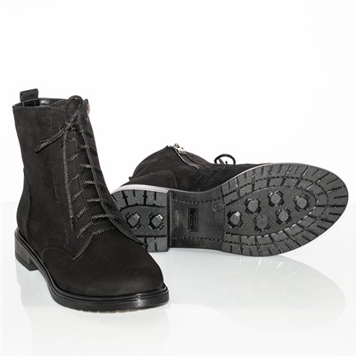 Женские кожаные ботинки DeLis DeL21215 Черный нубук: Под заказ