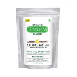 Спирулина в гранулах с ароматом Ванили (100 г), Spirulina Granules Vanilla Flavour, произв. Parry Wellness