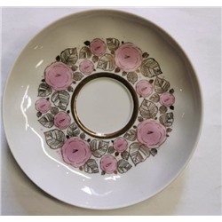 Блюдце чайное 150 мм Тюльпан Розовый сад