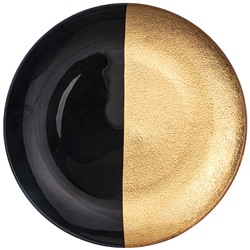 Bronco 336-115 тарелка "bohemia" black/gold 28см