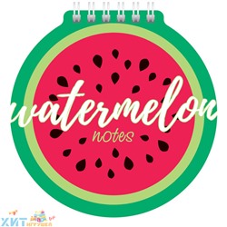 Блокнот А6 60 л. на гребне с фигурной высечкой "Watermelon"  Hatber 60Б6Aгр_19776, 60Б6Агр_19776